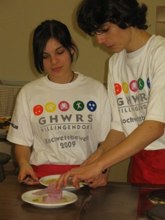 Kochwettbewerb Präsentation